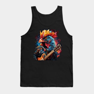 Chicken Playing Guitar Tank Top